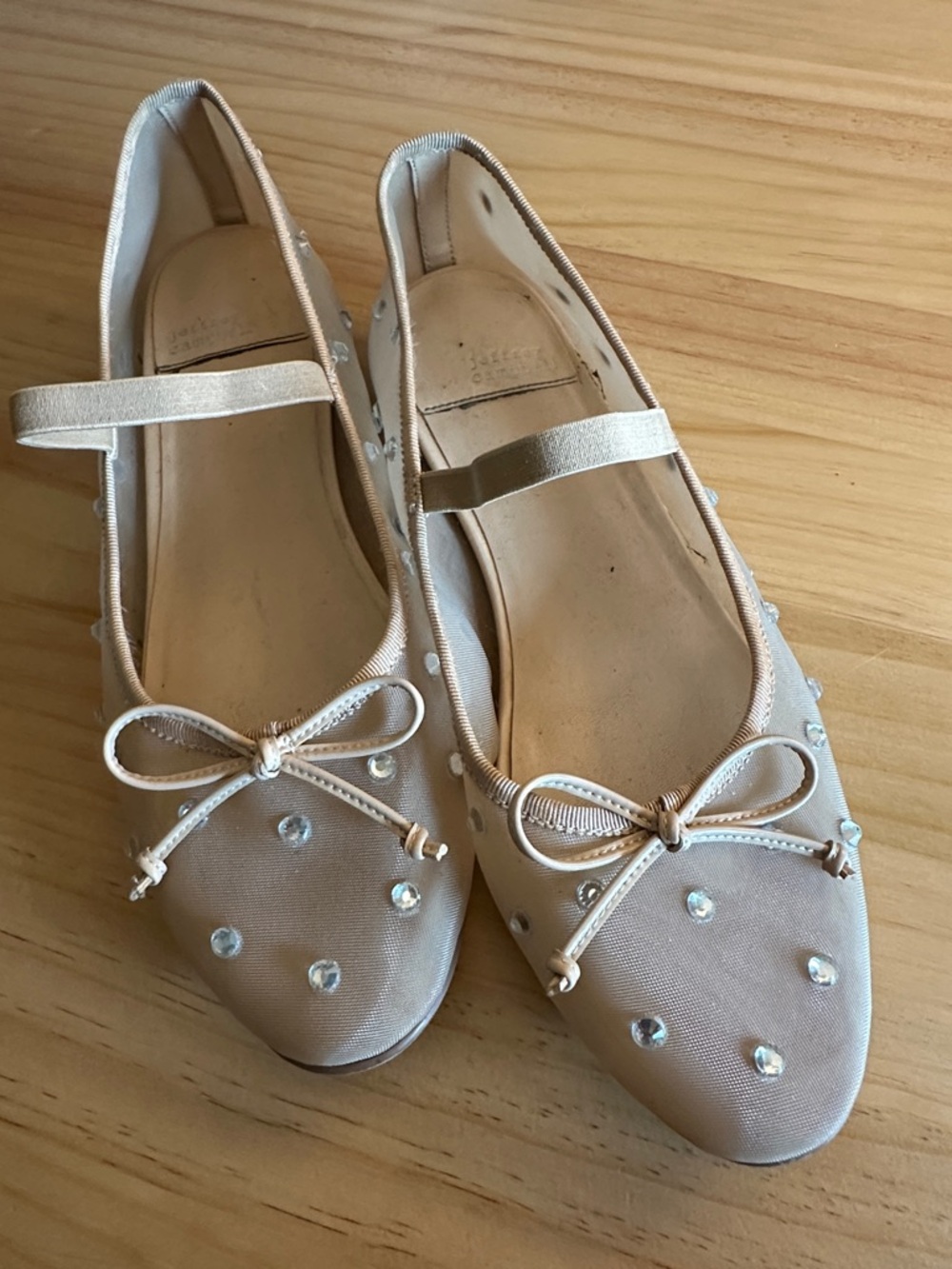 Mesh Jeweled Mary Jane Ballet Flats Jeffrey Campbell - Picture 4 of 4